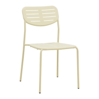 Τραπεζαρία Moraja Deraby I pakoworld σετ 3τεμ κρεμ μέταλλο 70x70x73εκ