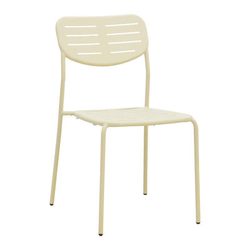 Τραπεζαρία Moraja Deraby I pakoworld σετ 3τεμ κρεμ μέταλλο 70x70x73εκ