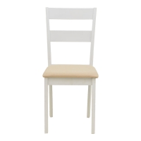 Τραπεζαρία Dallan Mabor pakoworld 5τεμ λευκό rubberwood 120-150x80x73,8εκ Τραπεζαρία Dallan Mabor pakoworld 5τεμ λευκό rubberwood 120-150x80x73,8εκ