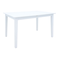 Τραπεζαρία Dallan Mabor pakoworld 5τεμ λευκό rubberwood 120-150x80x73,8εκ Τραπεζαρία Dallan Mabor pakoworld 5τεμ λευκό rubberwood 120-150x80x73,8εκ