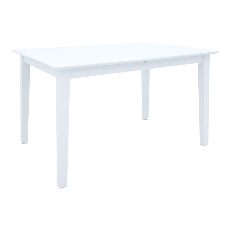 Τραπεζαρία Dallan Mabor pakoworld 5τεμ λευκό rubberwood 120-150x80x73,8εκ Τραπεζαρία Dallan Mabor pakoworld 5τεμ λευκό rubberwood 120-150x80x73,8εκ