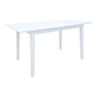Τραπεζαρία Dallan Mabor pakoworld 5τεμ λευκό rubberwood 120-150x80x73,8εκ Τραπεζαρία Dallan Mabor pakoworld 5τεμ λευκό rubberwood 120-150x80x73,8εκ