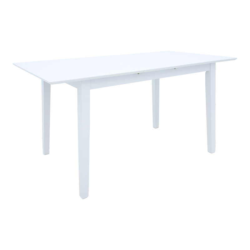 Τραπεζαρία Dallan Mabor pakoworld 5τεμ λευκό rubberwood 120-150x80x73,8εκ Τραπεζαρία Dallan Mabor pakoworld 5τεμ λευκό rubberwood 120-150x80x73,8εκ