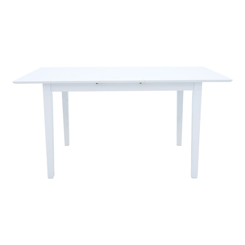 Τραπεζαρία Dallan Mabor pakoworld 5τεμ λευκό rubberwood 120-150x80x73,8εκ Τραπεζαρία Dallan Mabor pakoworld 5τεμ λευκό rubberwood 120-150x80x73,8εκ