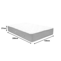 Κρεβάτι με στρώμα Athos Sleepy pakoworld λευκό 160x200εκ Κρεβάτι με στρώμα Athos Sleepy pakoworld λευκό 160x200εκ