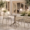 Τραπεζαρία Zoi Groovy pakoworld σετ 3τεμ cappuccino PP 80x80x74εκ