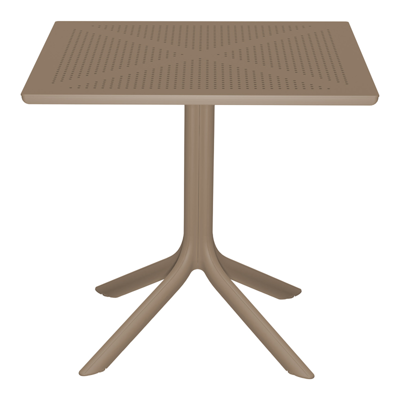 Τραπεζαρία Zoi Groovy pakoworld σετ 5τεμ cappuccino PP 80x80x74εκ Τραπεζαρία Zoi Groovy pakoworld σετ 5τεμ cappuccino PP 80x80x74εκ