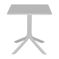 Τραπεζαρία Groovy Tifany I pakoworld σετ 3τεμ λευκό PP 60x60x76εκ