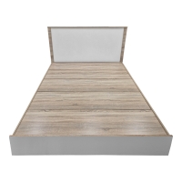 Κρεβάτι με στρώμα Athos Utopia pakoworld sonoma και λευκό 160x200εκ Κρεβάτι με στρώμα Athos Utopia pakoworld sonoma και λευκό 160x200εκ