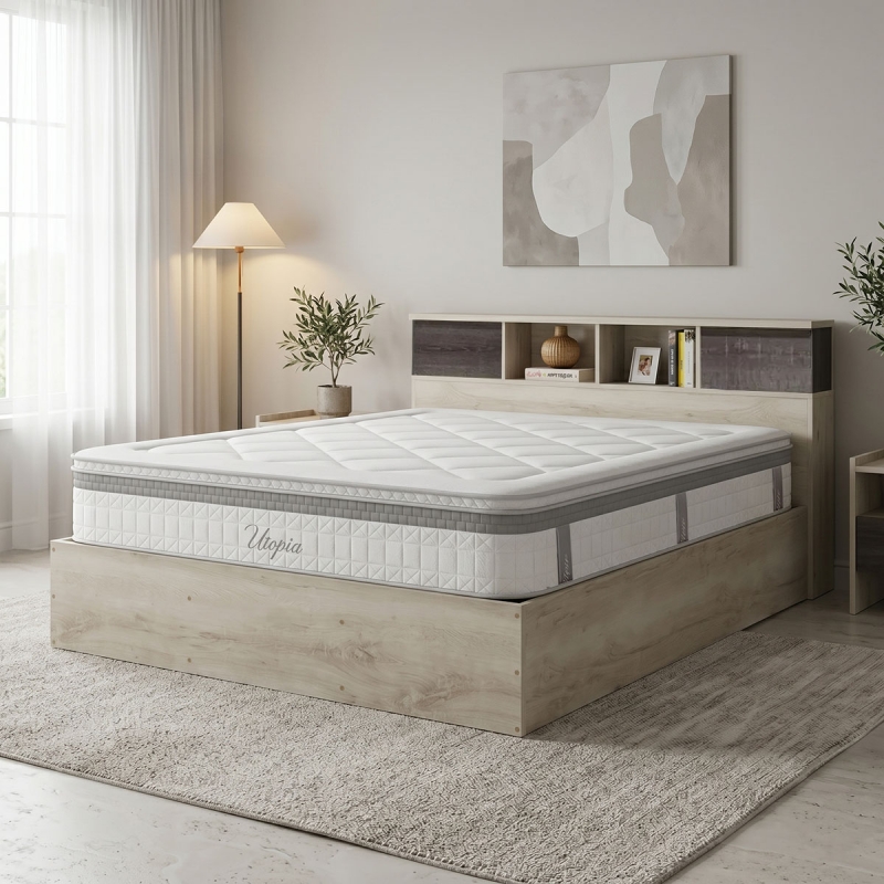 Κρεβάτι με στρώμα Olympus Utopia pakoworld castillo toro 160x200εκ Κρεβάτι με στρώμα Olympus Utopia pakoworld castillo toro 160x200εκ