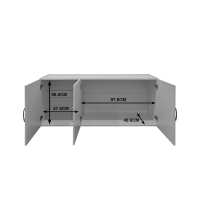 Ντουλάπα τρίφυλλη με πατάρι Alvia pakoworld λευκό 150x51x240εκ Ντουλάπα τρίφυλλη με πατάρι Alvia pakoworld λευκό 150x51x240εκ