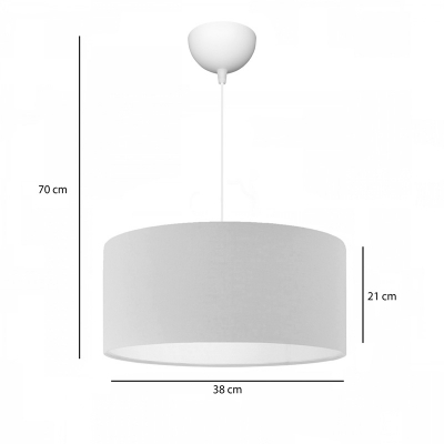 Φωτιστικό οροφής μονόφωτο PWL-1091 pakoworld Ε27 ανοιχτό γκρι Φ38x21εκ Φωτιστικό οροφής μονόφωτο PWL-1091 pakoworld Ε27 ανοιχτό γκρι Φ38x21εκ