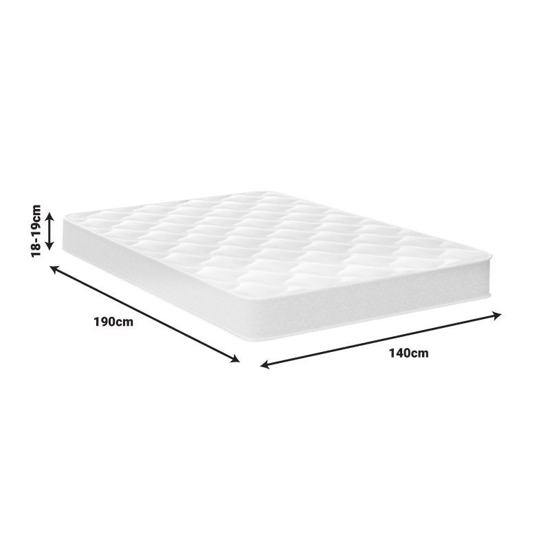 Στρώμα Fix Pad Chic Strom μονής όψης 18-19cm 140x190εκ Στρώμα Fix Pad Chic Strom μονής όψης 18-19cm 140x190εκ