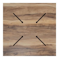 Επιφάνεια τραπεζιού Noble pakoworld HPL καρυδί 69x69εκ πάχους 12mm Επιφάνεια τραπεζιού Noble pakoworld HPL καρυδί 69x69εκ πάχους 12mm