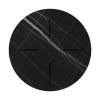 Επιφάνεια τραπεζιού Relian pakoworld HPL μαύρο όψη μαρμάρου Φ69εκ πάχους 12mm Επιφάνεια τραπεζιού Relian pakoworld HPL μαύρο όψη μαρμάρου Φ69εκ πάχους 12mm