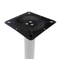 Βάση τραπεζιού bar Staid pakoworld μεταλλική λευκή-μαύρη 40x40x94εκ