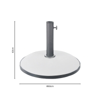 Βάση ομπρέλας Zicko pakoworld τσιμέντο λευκό 35kg Φ50εκ Βάση ομπρέλας Zicko pakoworld τσιμέντο λευκό 35kg Φ50εκ