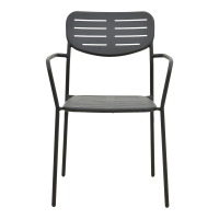 Πολυθρόνα Deraby pakoworld στοιβαζόμενη μαύρο μέταλλο 56x45.5x83εκ Πολυθρόνα Deraby pakoworld στοιβαζόμενη μαύρο μέταλλο 56x45.5x83εκ