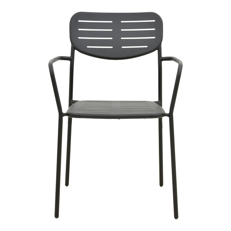 Πολυθρόνα Deraby pakoworld στοιβαζόμενη μαύρο μέταλλο 56x45.5x83εκ Πολυθρόνα Deraby pakoworld στοιβαζόμενη μαύρο μέταλλο 56x45.5x83εκ