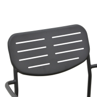 Πολυθρόνα Deraby pakoworld στοιβαζόμενη μαύρο μέταλλο 56x45.5x83εκ Πολυθρόνα Deraby pakoworld στοιβαζόμενη μαύρο μέταλλο 56x45.5x83εκ