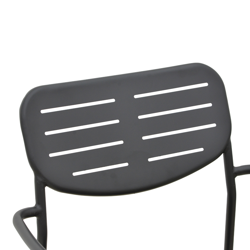 Πολυθρόνα Deraby pakoworld στοιβαζόμενη μαύρο μέταλλο 56x45.5x83εκ Πολυθρόνα Deraby pakoworld στοιβαζόμενη μαύρο μέταλλο 56x45.5x83εκ