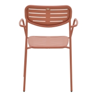 Πολυθρόνα Deraby pakoworld στοιβαζόμενη terracotta μέταλλο 56x45.5x83εκ Πολυθρόνα Deraby pakoworld στοιβαζόμενη terracotta μέταλλο 56x45.5x83εκ