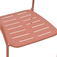 Πολυθρόνα Deraby pakoworld στοιβαζόμενη terracotta μέταλλο 56x45.5x83εκ Πολυθρόνα Deraby pakoworld στοιβαζόμενη terracotta μέταλλο 56x45.5x83εκ