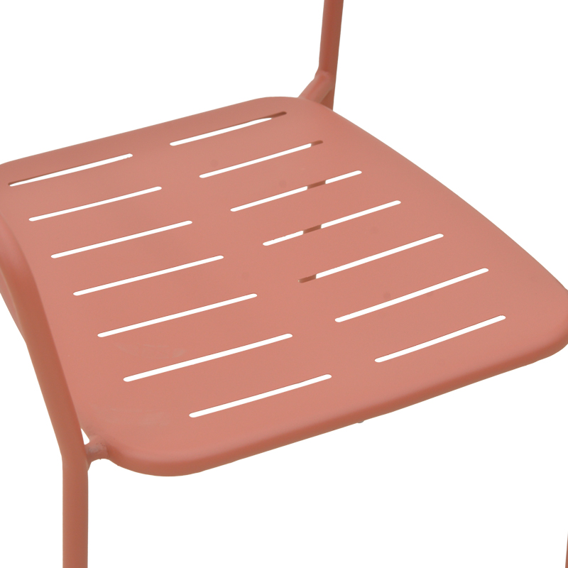 Πολυθρόνα Deraby pakoworld στοιβαζόμενη terracotta μέταλλο 56x45.5x83εκ Πολυθρόνα Deraby pakoworld στοιβαζόμενη terracotta μέταλλο 56x45.5x83εκ