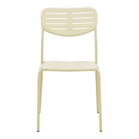 Καρέκλα Deraby pakoworld στοιβαζόμενη κρεμ μέταλλο 52.5x45.5x83εκ Καρέκλα Deraby pakoworld στοιβαζόμενη κρεμ μέταλλο 52.5x45.5x83εκ