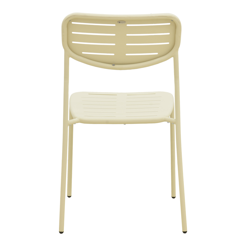 Καρέκλα Deraby pakoworld στοιβαζόμενη κρεμ μέταλλο 52.5x45.5x83εκ Καρέκλα Deraby pakoworld στοιβαζόμενη κρεμ μέταλλο 52.5x45.5x83εκ