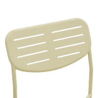 Καρέκλα Deraby pakoworld στοιβαζόμενη κρεμ μέταλλο 52.5x45.5x83εκ Καρέκλα Deraby pakoworld στοιβαζόμενη κρεμ μέταλλο 52.5x45.5x83εκ