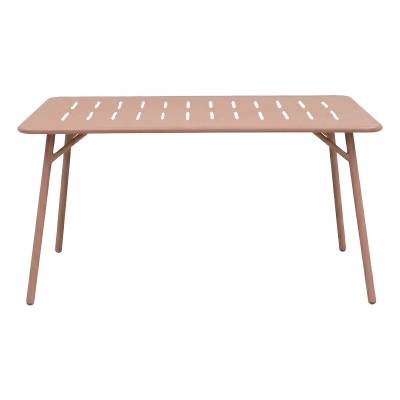 Τραπέζι Moraja pakoworld terracotta μέταλλο 140x80x72εκ Τραπέζι Moraja pakoworld terracotta μέταλλο 140x80x72εκ