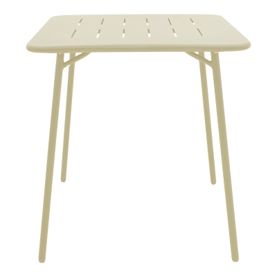 Τραπέζι Moraja pakoworld κρεμ μέταλλο 70x70x73εκ