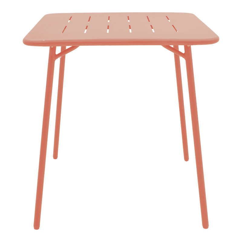 Τραπέζι Moraja pakoworld terracotta μέταλλο 70x70x73εκ