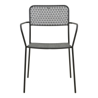 Πολυθρόνα Federal pakoworld στοιβαζόμενη μαύρο μέταλλο 57x58x81.5εκ Πολυθρόνα Federal pakoworld στοιβαζόμενη μαύρο μέταλλο 57x58x81.5εκ