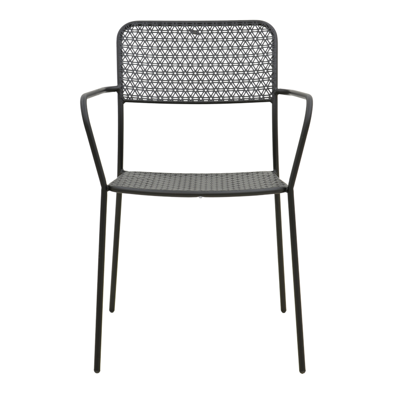 Πολυθρόνα Federal pakoworld στοιβαζόμενη μαύρο μέταλλο 57x58x81.5εκ Πολυθρόνα Federal pakoworld στοιβαζόμενη μαύρο μέταλλο 57x58x81.5εκ