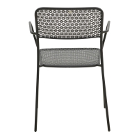 Πολυθρόνα Federal pakoworld στοιβαζόμενη μαύρο μέταλλο 57x58x81.5εκ Πολυθρόνα Federal pakoworld στοιβαζόμενη μαύρο μέταλλο 57x58x81.5εκ