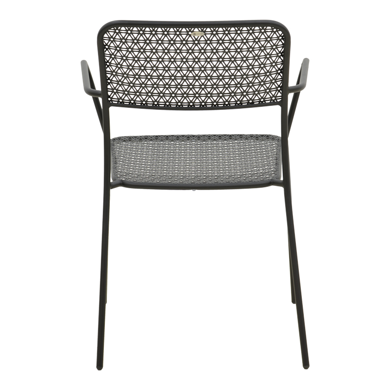 Πολυθρόνα Federal pakoworld στοιβαζόμενη μαύρο μέταλλο 57x58x81.5εκ Πολυθρόνα Federal pakoworld στοιβαζόμενη μαύρο μέταλλο 57x58x81.5εκ