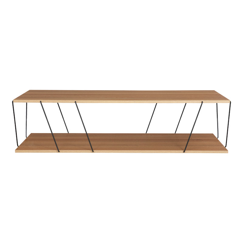 Τραπέζι σαλονιού Tars pakoworld sonoma-μαύρο 120x50x30εκ Τραπέζι σαλονιού Tars pakoworld sonoma-μαύρο 120x50x30εκ