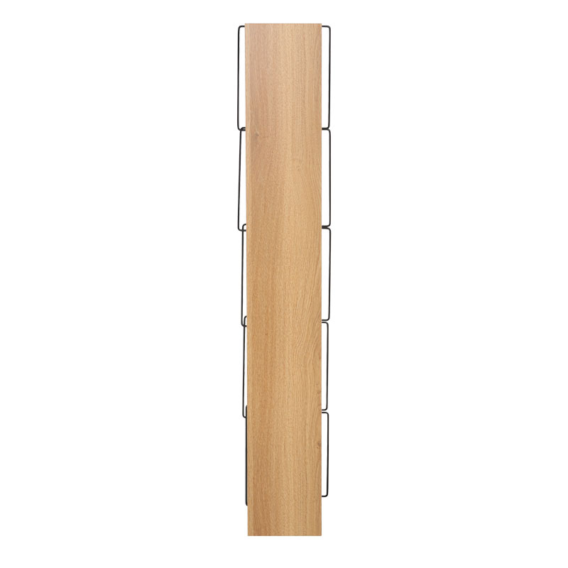 Βιβλιοθήκη mini Tars pakoworld sonoma-μαύρο 50x22x150εκ Βιβλιοθήκη mini Tars pakoworld sonoma-μαύρο 50x22x150εκ
