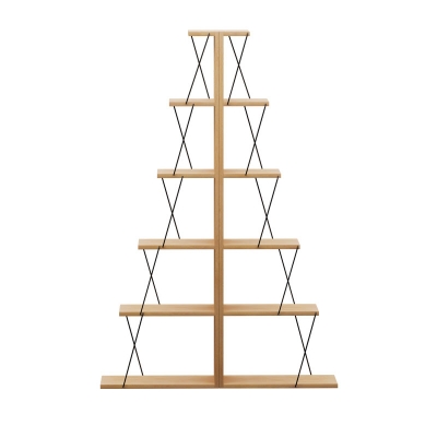 Βιβλιοθήκη mini Tars pakoworld sonoma-μαύρο 100x22x150εκ Βιβλιοθήκη mini Tars pakoworld sonoma-μαύρο 100x22x150εκ