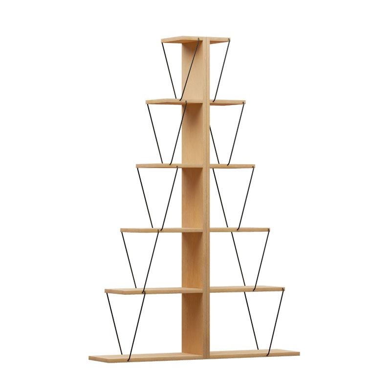 Βιβλιοθήκη mini Tars pakoworld sonoma-μαύρο 130x22x146εκ Βιβλιοθήκη mini Tars pakoworld sonoma-μαύρο 130x22x146εκ