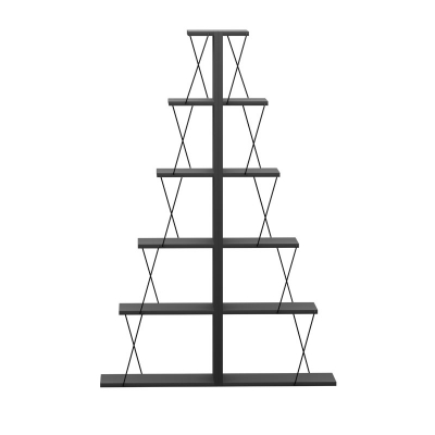 Βιβλιοθήκη mini Tars pakoworld ανθρακί-μαύρο 100x22x150εκ Βιβλιοθήκη mini Tars pakoworld ανθρακί-μαύρο 100x22x150εκ