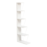 Βιβλιοθήκη mini Tars pakoworld λευκό 130x22x146εκ Βιβλιοθήκη mini Tars pakoworld λευκό 130x22x146εκ