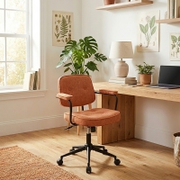 Καρέκλα γραφείου Leberta pakoworld terracotta ύφασμα 64x63,5x86-96εκ Καρέκλα γραφείου Leberta pakoworld terracotta ύφασμα 64x63,5x86-96εκ