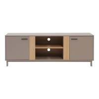 Έπιπλο τηλεόρασης Polenio pakoworld cappuccino με φυσικό 150x40x53εκ