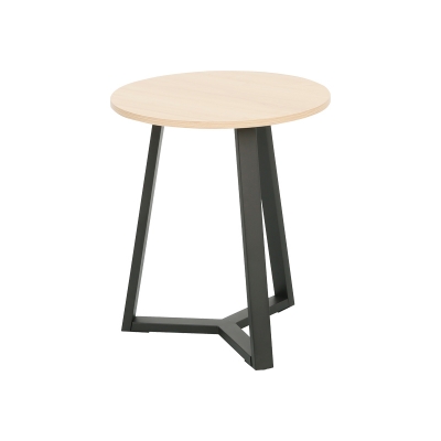 Βοηθητικό τραπέζι Berton pakoworld cappuccino με μαύρο μέταλλο Φ45x52εκ Βοηθητικό τραπέζι Berton pakoworld cappuccino με μαύρο μέταλλο Φ45x52εκ