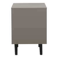 Κομοδίνο Nectra pakoworld taupe με μαύρο 50x40x56εκ