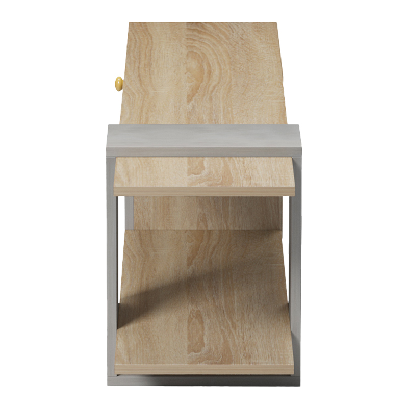 Έπιπλο τηλεόρασης Standi pakoworld σε sonoma-γκρι cement απόχρωση 120x25x36.8εκ