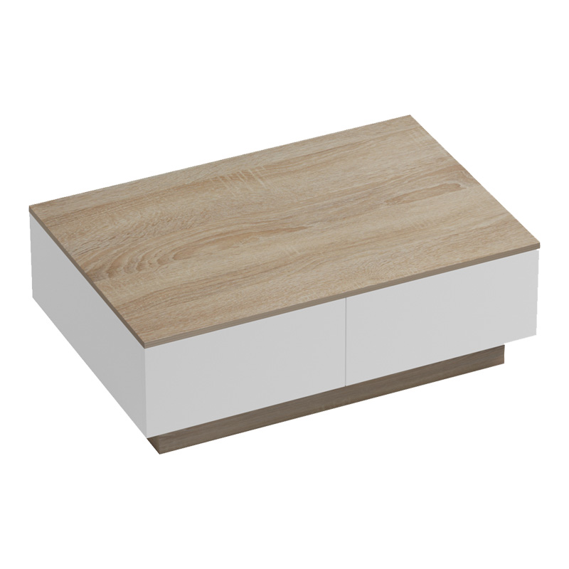 Τραπέζι σαλονιού Winey pakoworld σε sonoma-λευκή απόχρωση 90x60x31.5εκ Τραπέζι σαλονιού Winey pakoworld σε sonoma-λευκή απόχρωση 90x60x31.5εκ